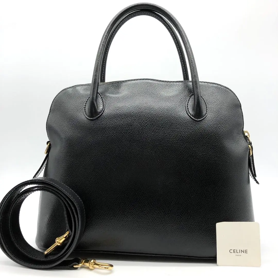 セリーヌ CELINE バイカラー レザー MC96 ハンドバッグ ボリード