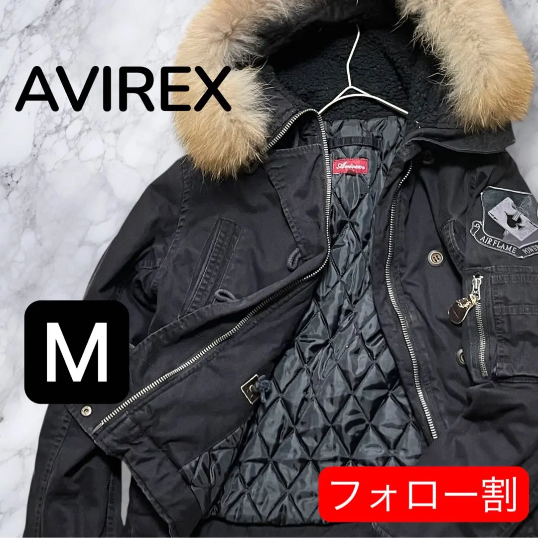 Thumbnail of AVIREX Aviator Jacket Black M 【Follow-up Discount】