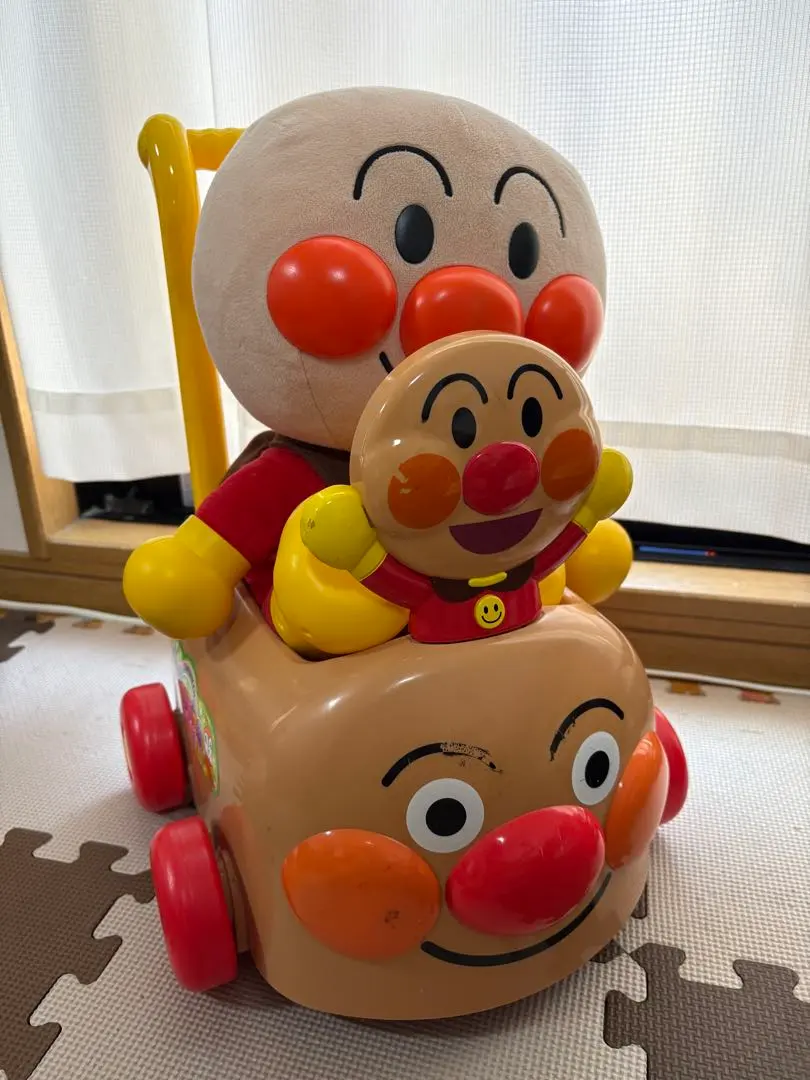 Thumbnail of Talking Anpanman, Anpanman Cart, Shopping Cart, Push Cart, Set