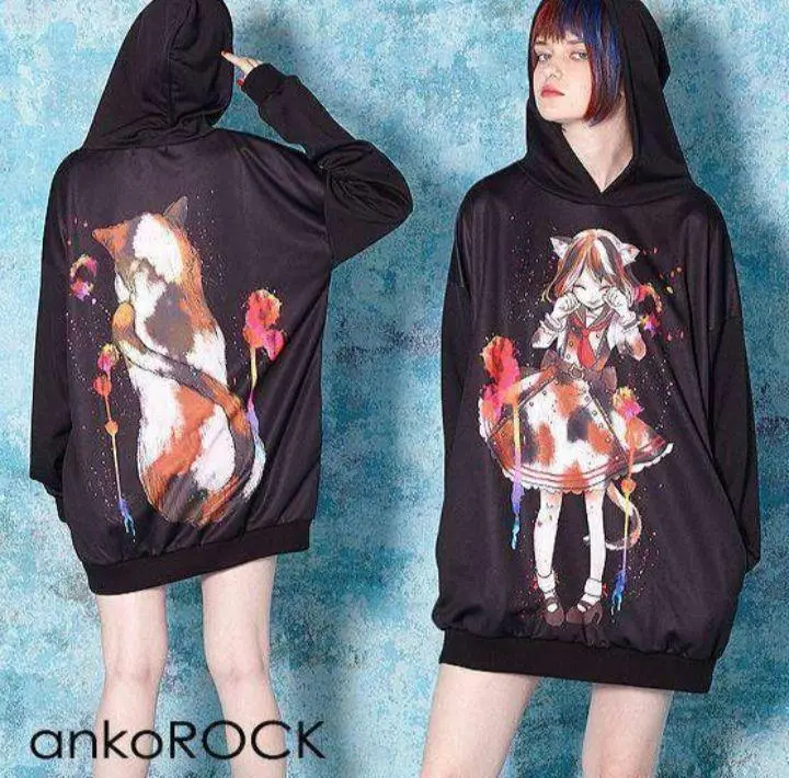 アンコロック　三毛猫ブルゾン　ジャージ　ankorock ankoROCK（アンコロック）の「三毛猫スカジャン（スカジャン