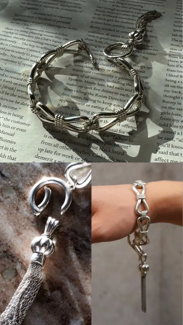 ピ*ピ様 Santaku eight knot silver 925 brace