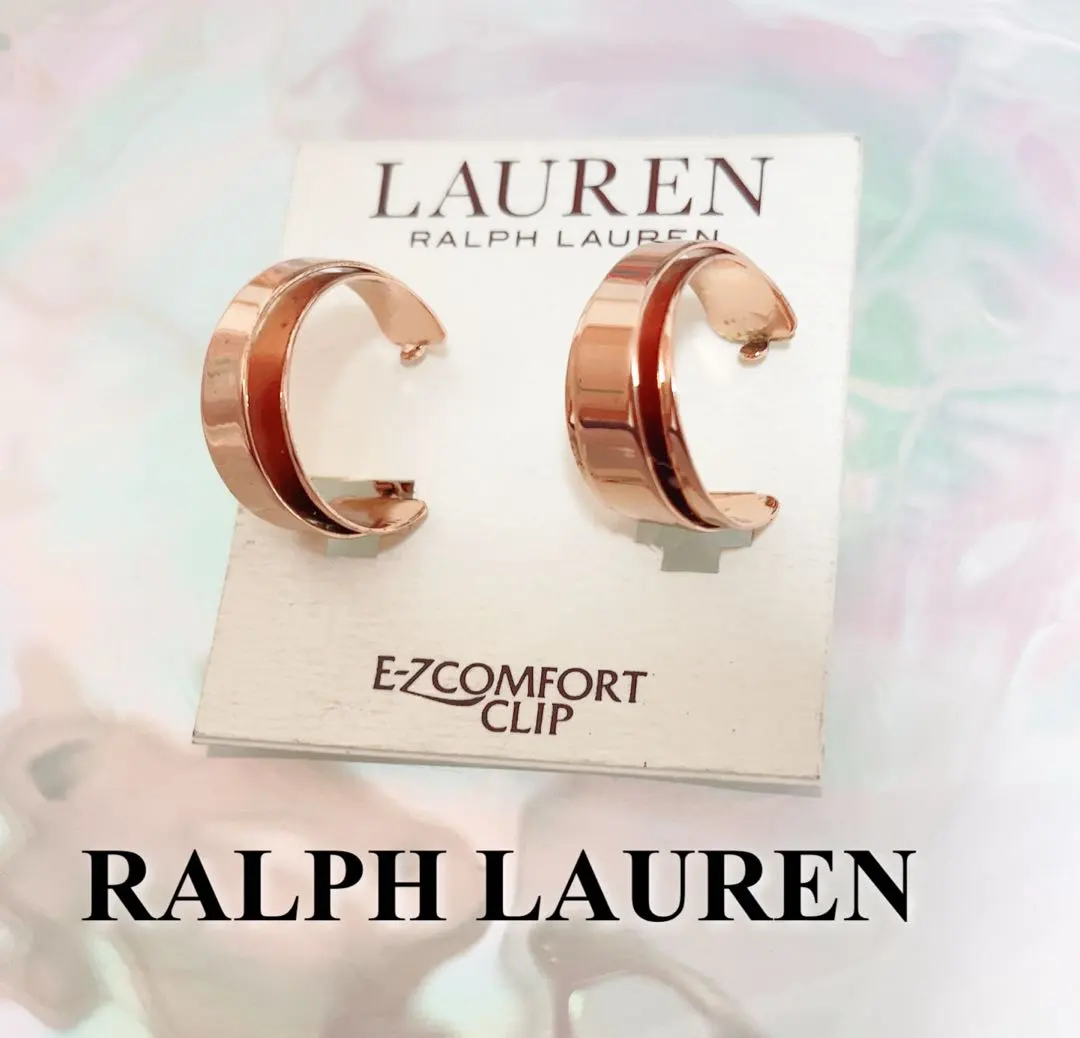 Thumbnail of Ralph Lauren Rose Gold Clip Earrings