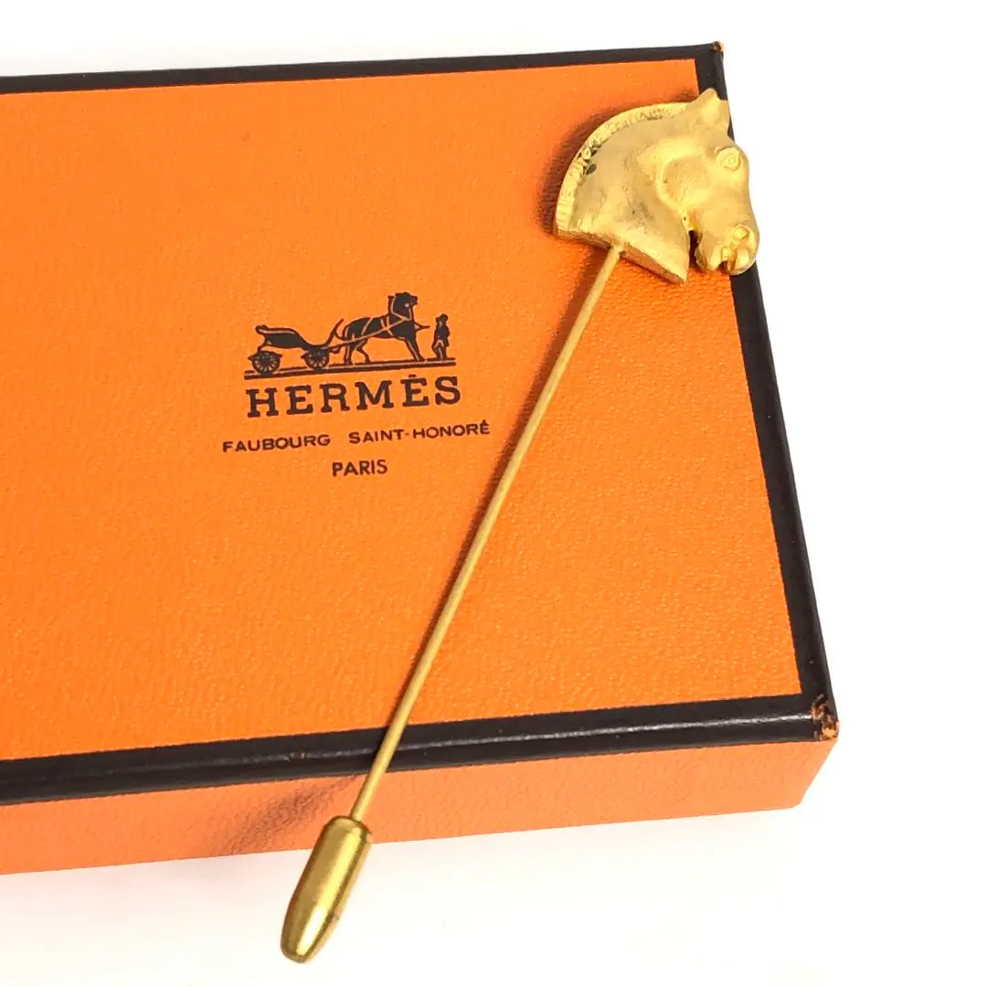 HERMES エルメス ゴールドカラー ピンブローチ コロゾ 馬柄 楽天市場】【ジュエリー】HERMES エルメス コロゾ ピンブローチ