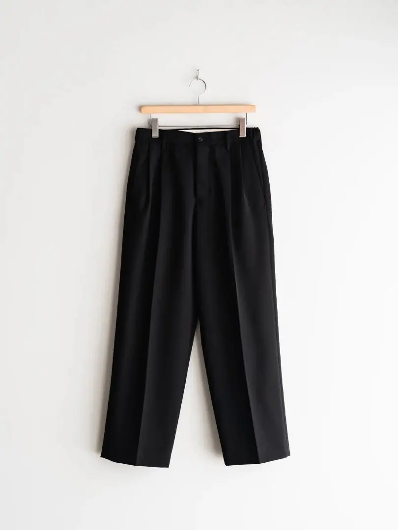 完売品 irenisa 25ss TWO TUCKS WIDE TROUSERS イレニサ IRENISA Two Tucks Wide Trousers （Smoke Gray） 通販