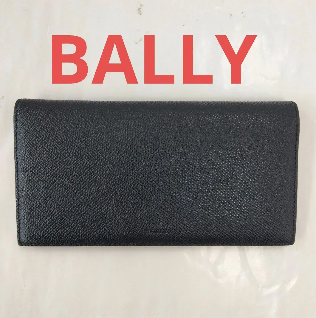 Thumbnail of KM068 Bally Beautiful BALIRO.B Men's Bi-fold Long Wallet Silver Hardware
