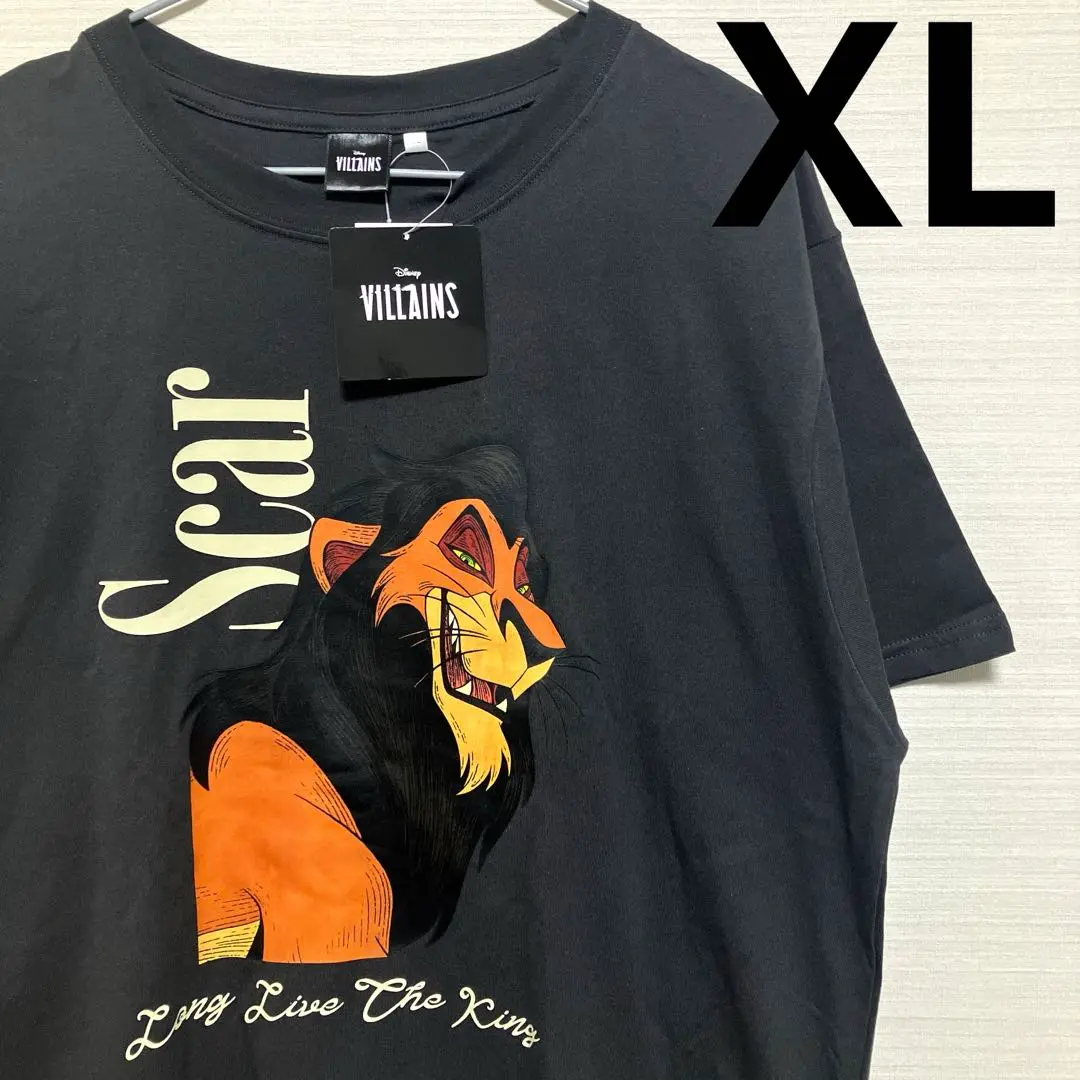 スカー 半袖Tシャツ ブラック SCAR ライオンキング スカー 半袖Tシャツ ブラック SCAR ライオンキング 新品タグ付き