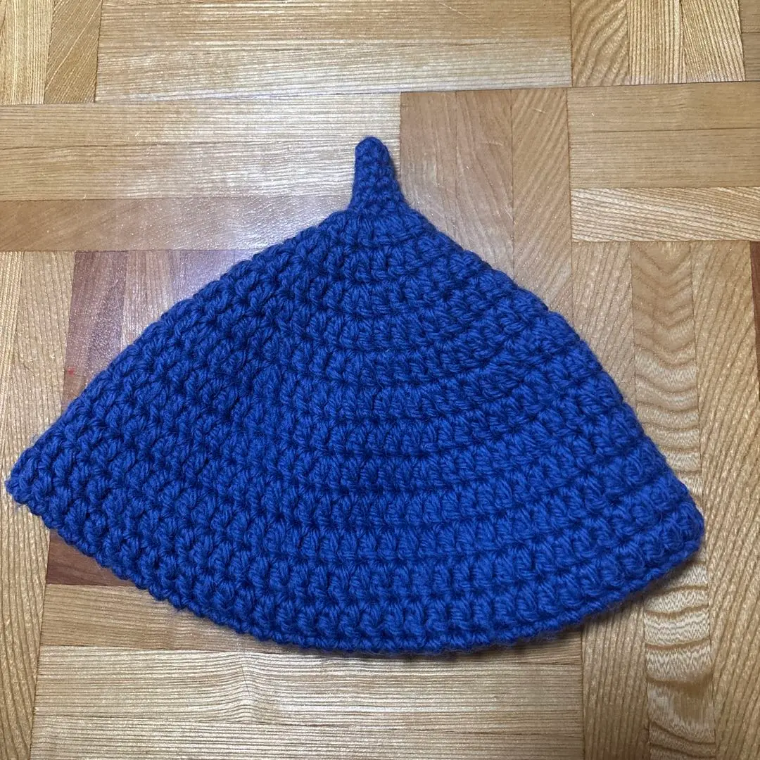 針織帽 藍色 的縮圖