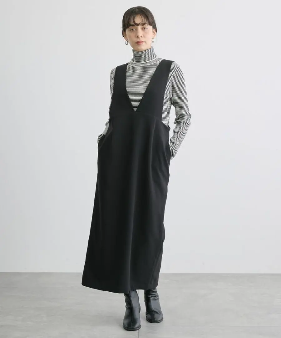 Thumbnail of AMERICAN HOLIC Easy Care V-Neck Dress