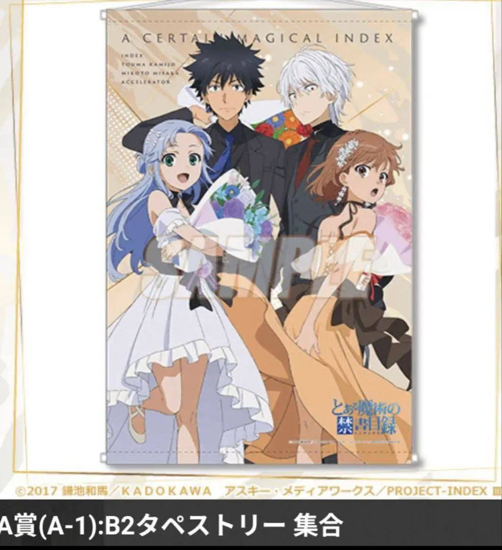 2025年最新】とある魔術の禁書目録III B2タペストリー 御坂美琴
