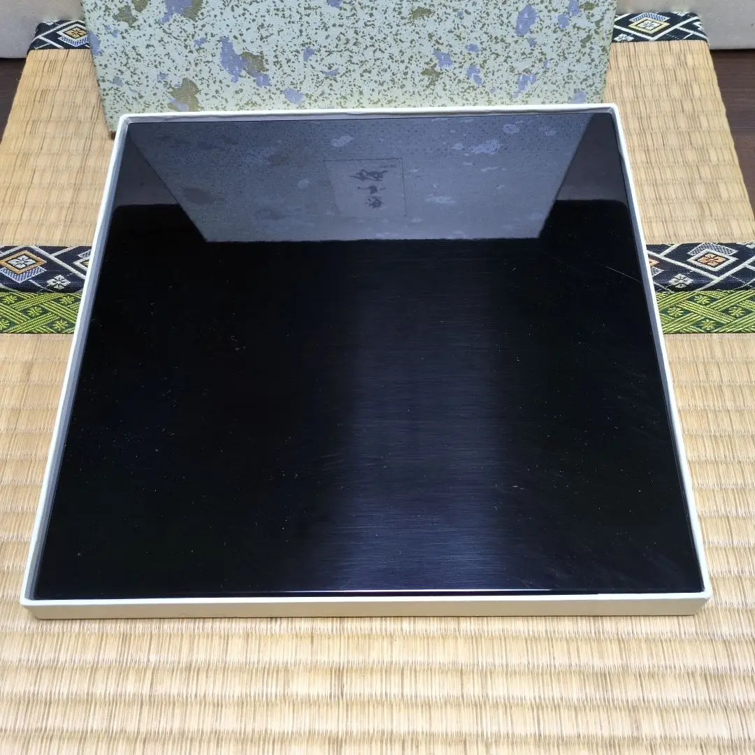 真塗敷板【極上品】飾り板お茶道具/共箱 茶道具 風炉用敷板 丸板 尺0 真塗り 木製 敷板 茶道 : 茶道具