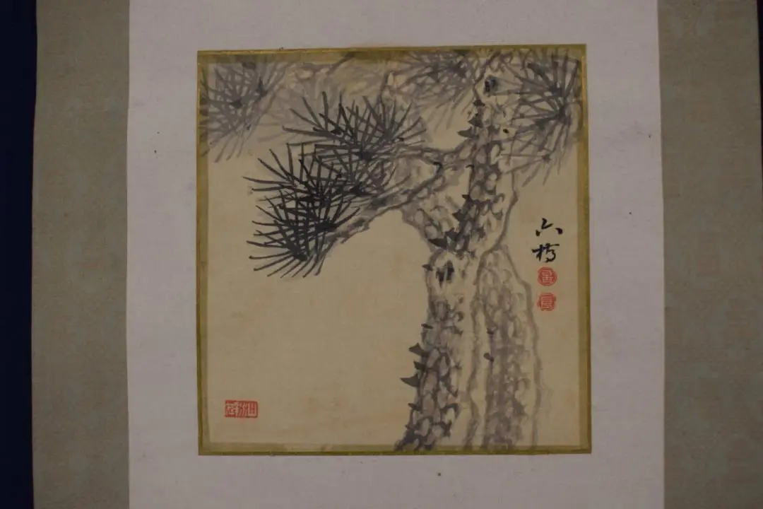 北村巌、【丘陵と集落】、希少な大判額装用画集より、美品、日本人画家 北村巌、【丘陵と集落】、希少な大判額装用画集より、美品、日本