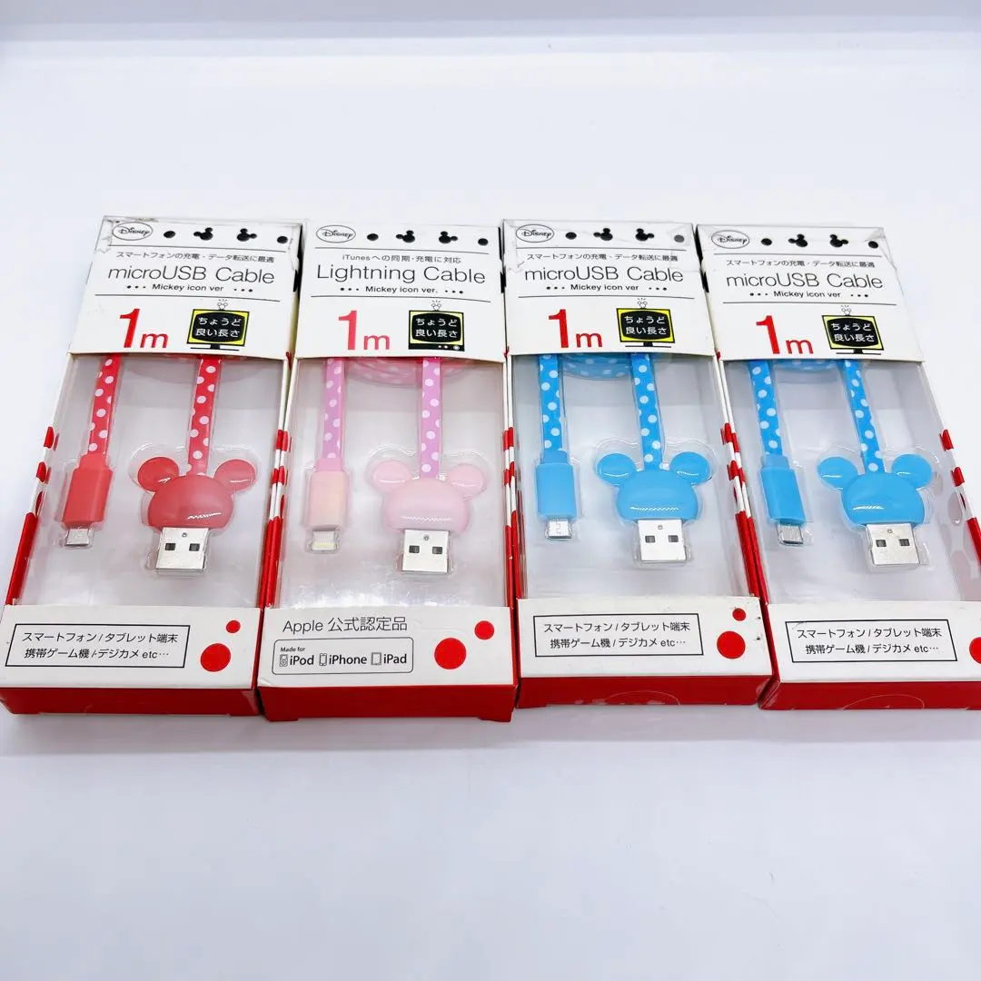 Thumbnail of ㉕ [New, Unopened] Cables: 1M x 4, Lightning, Micro USB