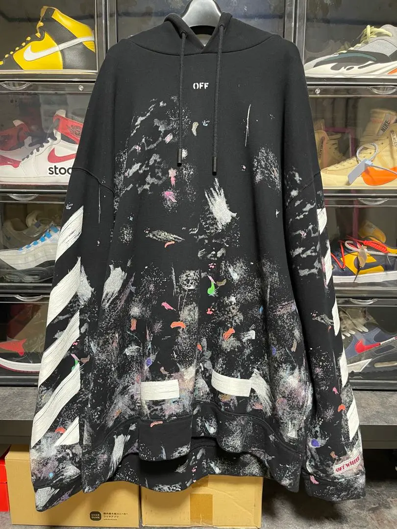 オフホワイト パーカー フーディ プルオーバー 2025年最新】off-white パーカー ギャラクシーの人気アイテム