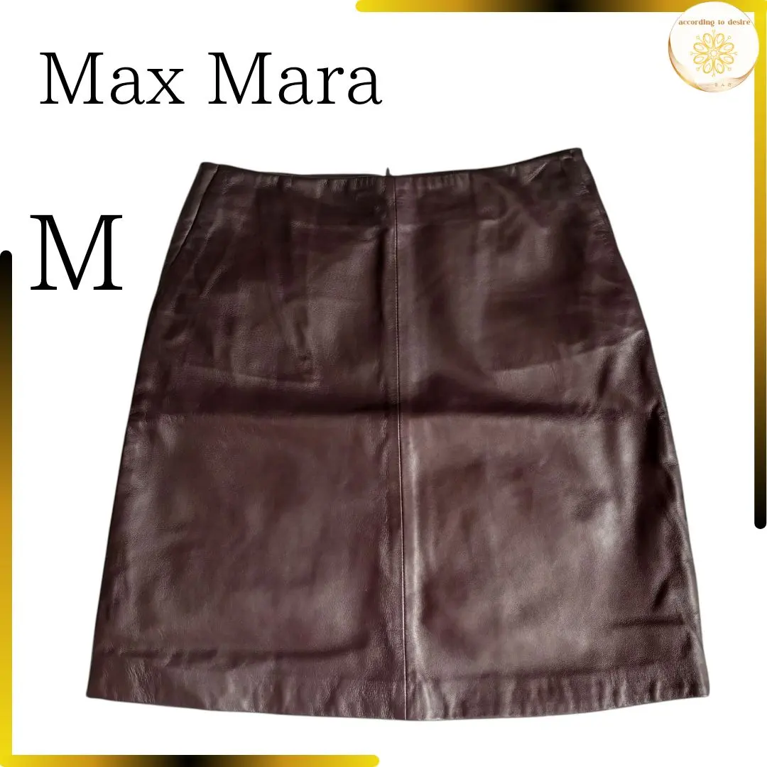 Thumbnail of Max Mara Knee-length Skirt, Tight Skirt, Lamb Leather, 38, M, Genuine Leather