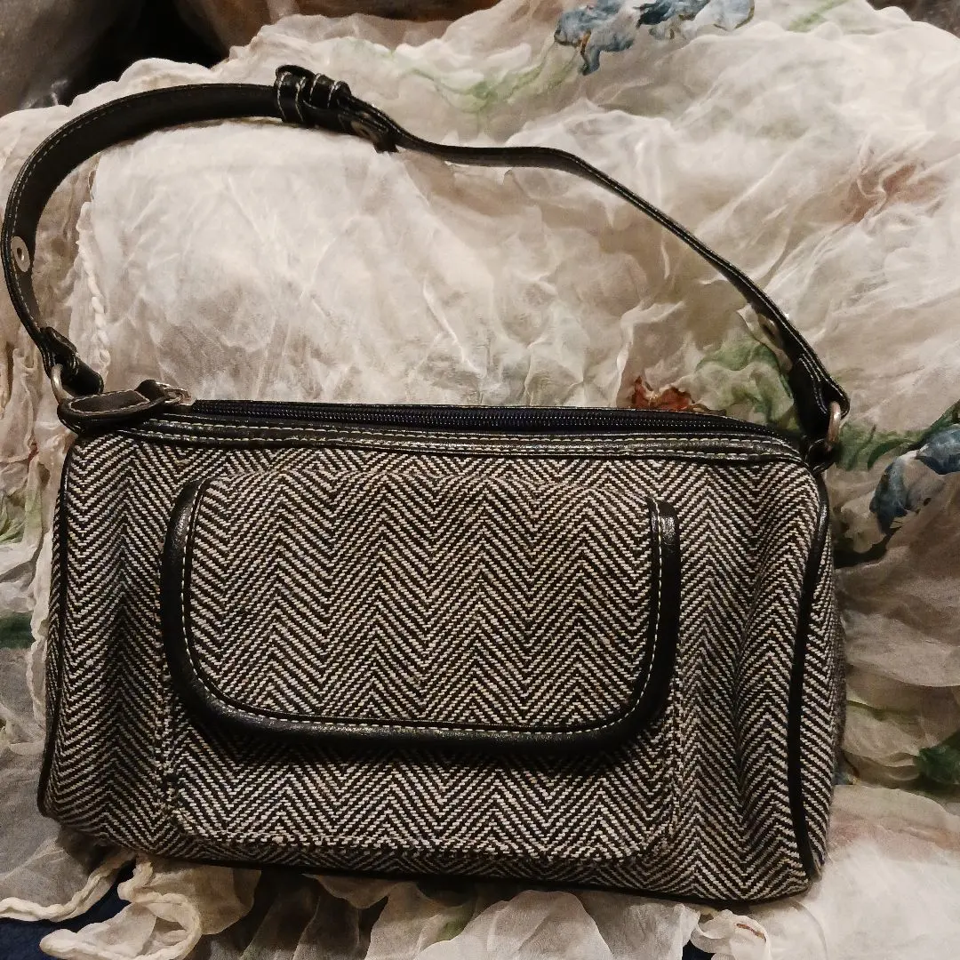 Thumbnail of Herringbone Pattern Shoulder Bag