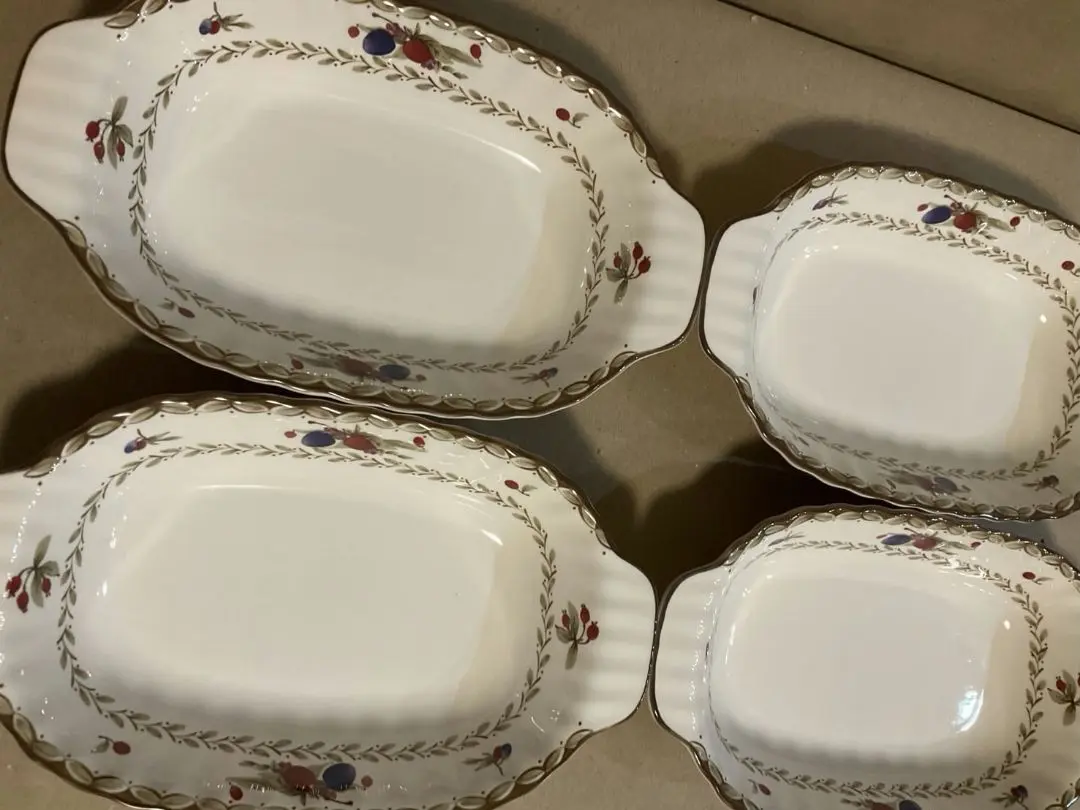ノリタケ ロイヤルオーチャード グラタン皿 6枚セット ノリタケ(Noritake)|【未使用※難有】5種×5セット ロイヤル