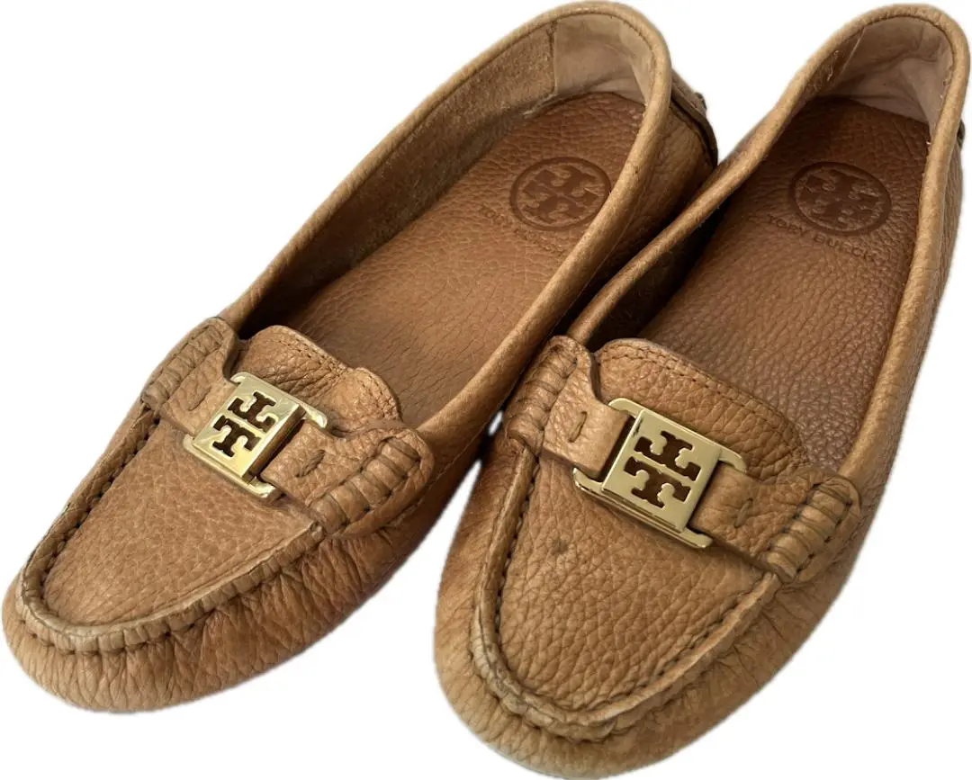 トリ―バーチ　Tory Burch ブラウンレザー ローファー 美品箱付　23㎝ トリーバーチ TORY BURCH TORY BURCH ローファー 150907 レザー