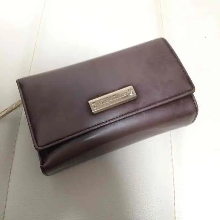 Thumbnail of Price reduced!! Pinky&Dianne wallet, trifold, brown, enamel, simple