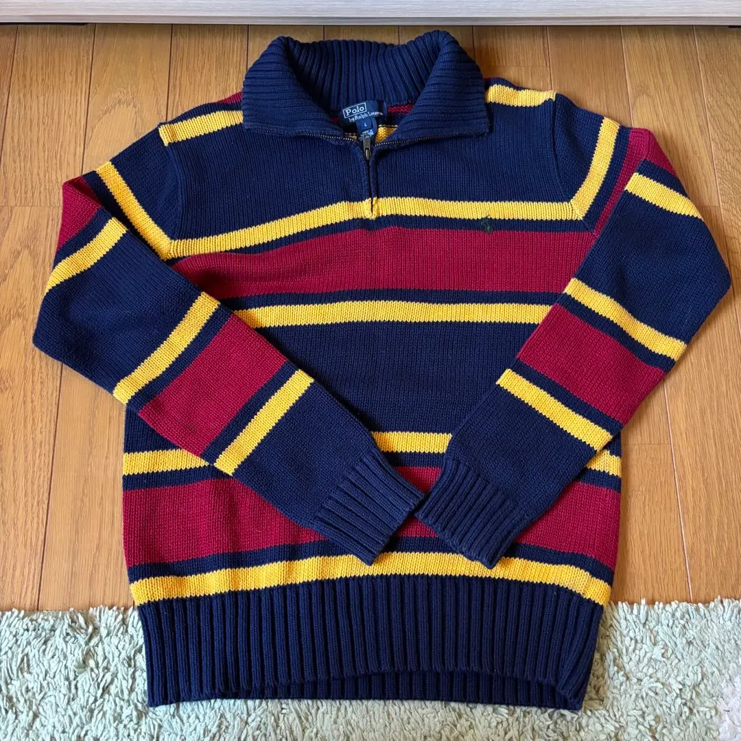 Thumbnail of Ralph Lauren half-zip knit sweater