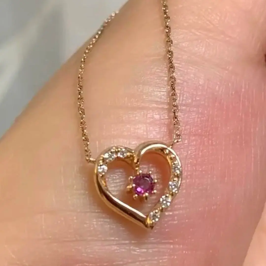 Thumbnail of 48) Beautiful Condition 4°C Natural Loopie, Diamond Necklace