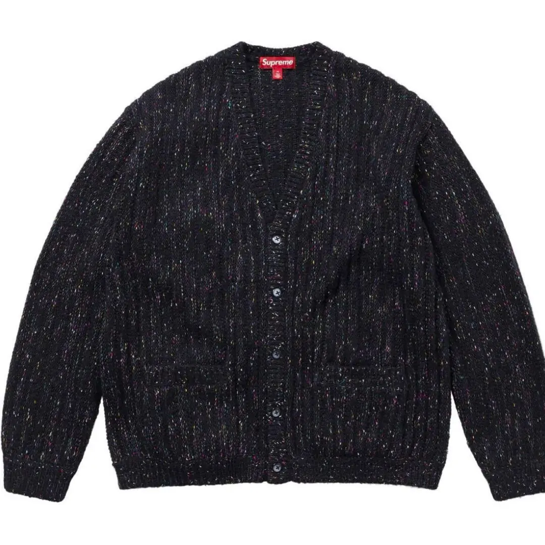 Supreme ブラック ニットカーディガン L ブラック（黒）系 L Supreme(シュプリーム) カーディガン(メンズ