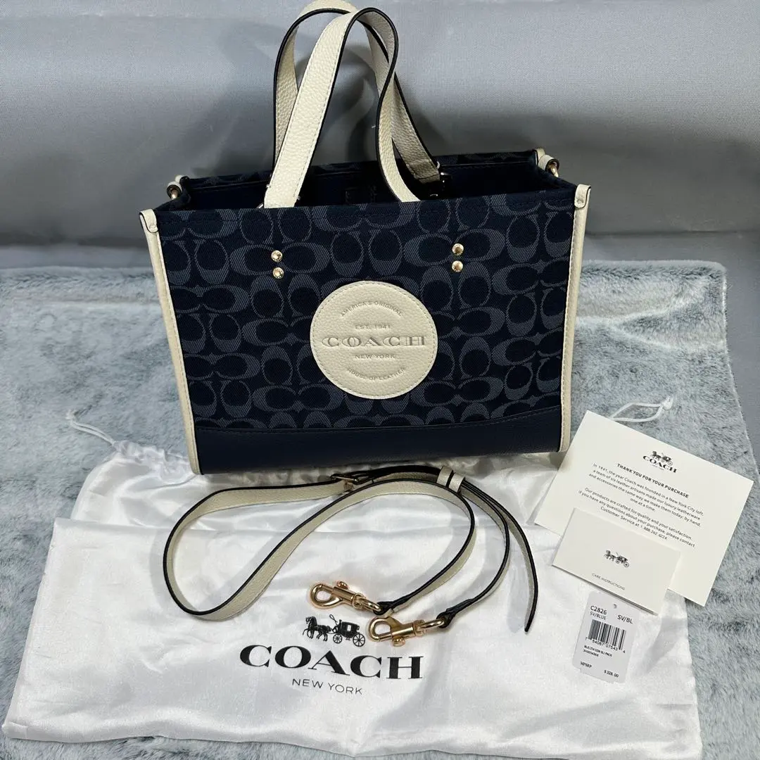COACH デンプシー キャリーオール シグネチャー ハンドバッグ 黒 公式】コーチアウトレット | デンプシー キャリーオール