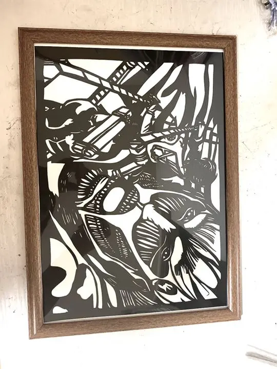 進撃の巨人 絵 ポスター 3d 立体