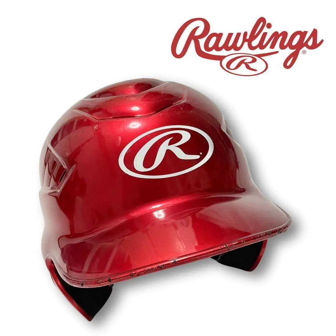 中古ローリングス(Rawlings)　7つセット　両耳少年野球ヘルメット中古 野球 ヘルメット 両耳 軟式 ミズノ 右打者 左打者兼用 一般 黒