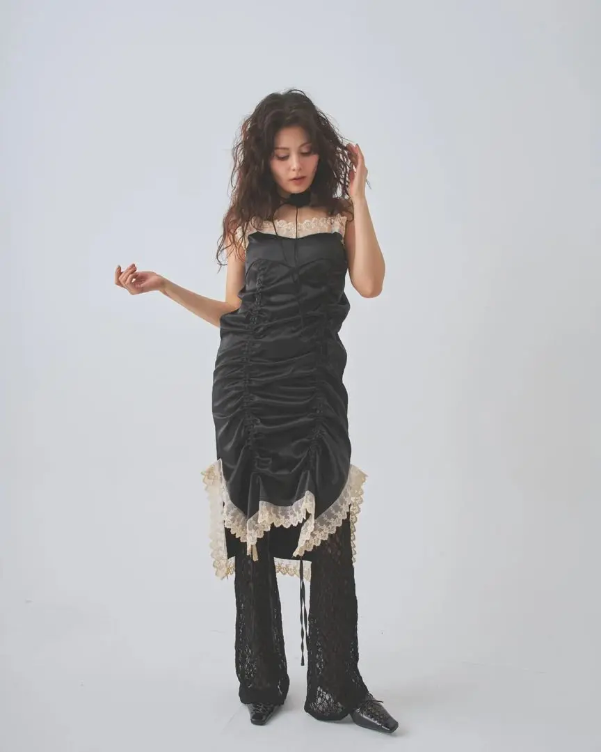 【新品タグ付き】pellicule satin gather mini op satin gather mini op｜PELLICULE | ぺリキュール