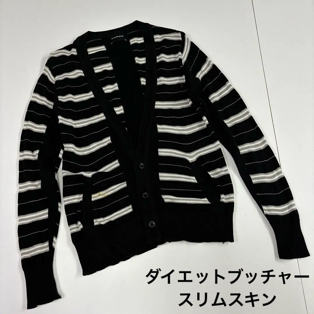 【美品】DIET BUTCHER SLIM SKIN ニット カーディガン DIET BUTCHER SLIM SKIN - DIET BUTCHER SLIM SKIN カーディガン