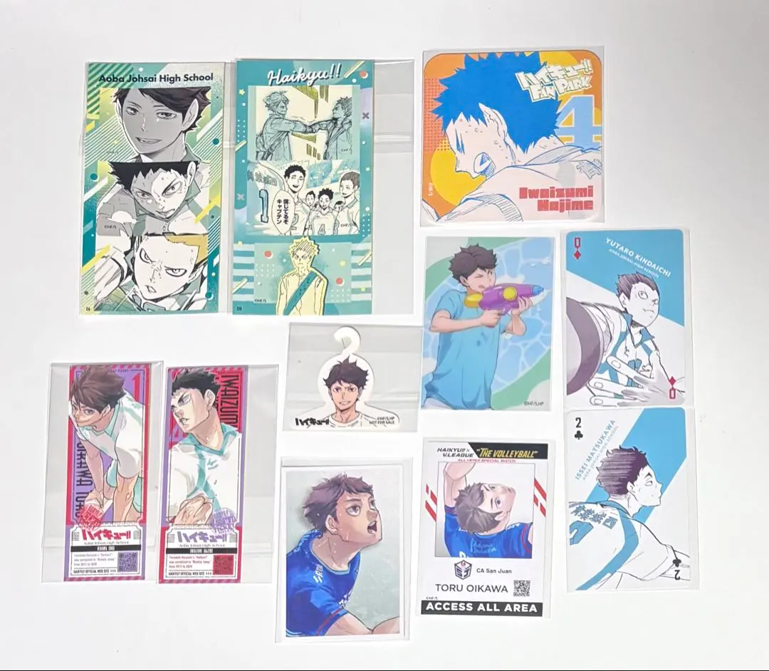 Thumbnail of Aoba Johsai Haikyu!! Tooru Oikawa & Hajime Iwaizumi Fan Park Commemorative Snap Photo Card
