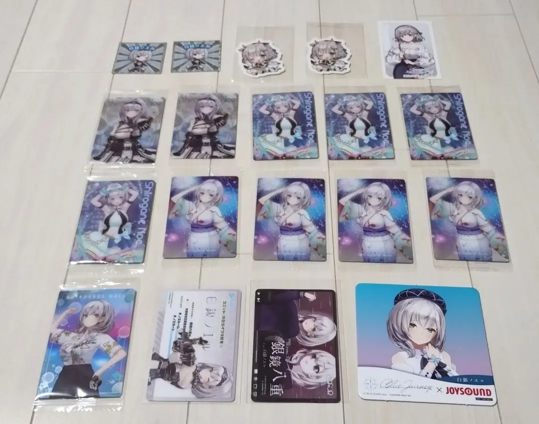 Thumbnail of Hololive Shirogane Noel card, seal, sticker, coaster set of 19