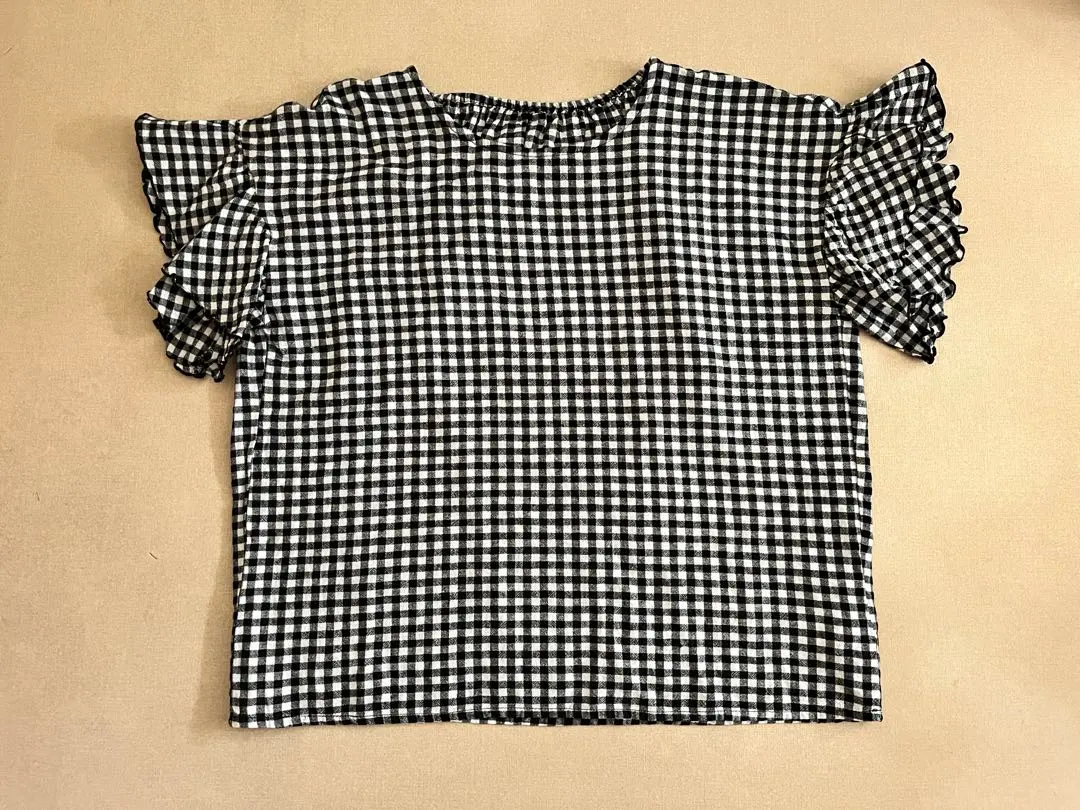 Thumbnail of Gingham check short-sleeved shirt