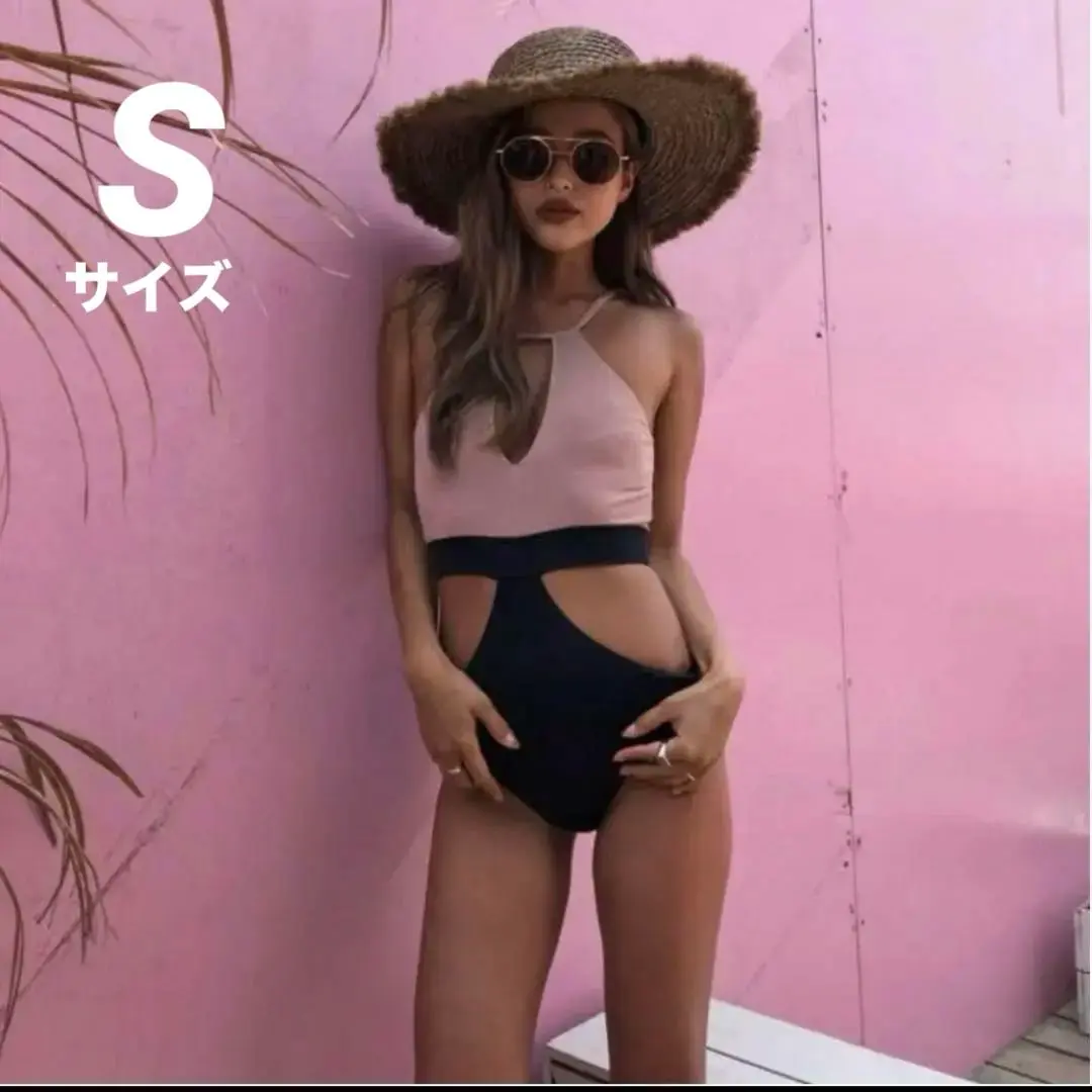ALEXIA STAM ワンピース水着 ピンク・黒 アリシアスタン ALEXIA STAM ワンピース水着 - メルカリ