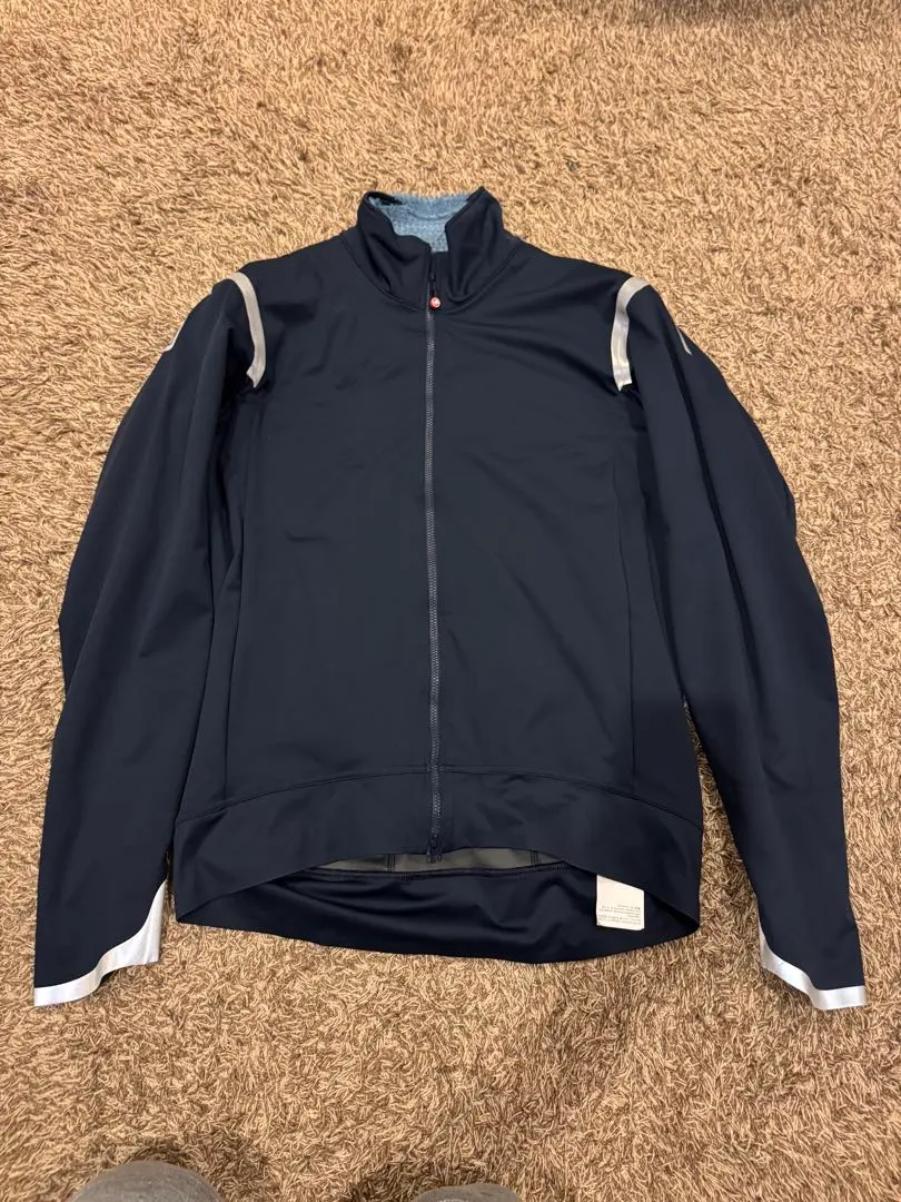 美品 CASTELLI サイクルジャケット ブラック Sサイズ CASTELLI（カステリ）PROLOGO JACKET 冬サイクルジャケット