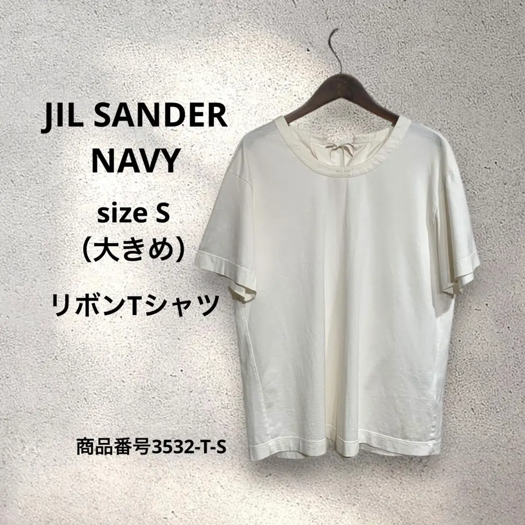 新品 ジルサンダー JIL SANDER ネイビー Tシャツ レディース S 新品☆ジルサンダー JIL SANDER ネイビー Tシャツ - メルカリ