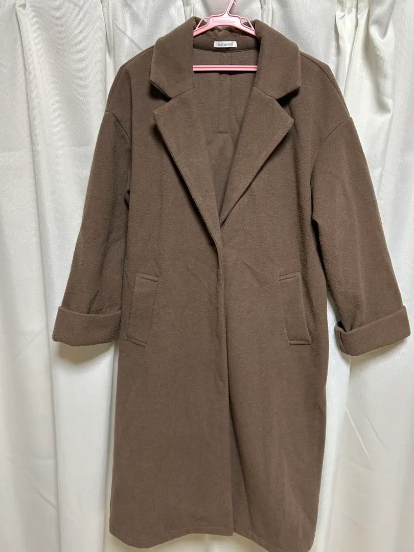 Thumbnail of Brown long coat with belt