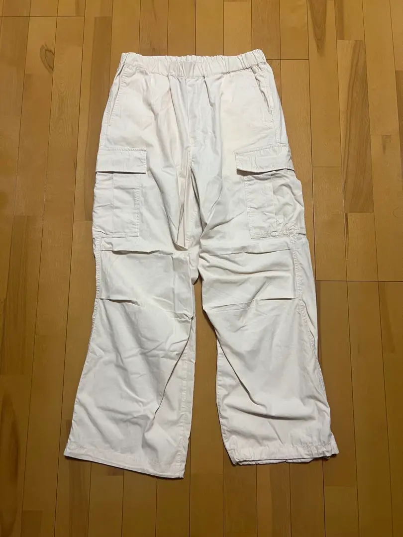 白色 工裝褲 4 口袋 的縮圖