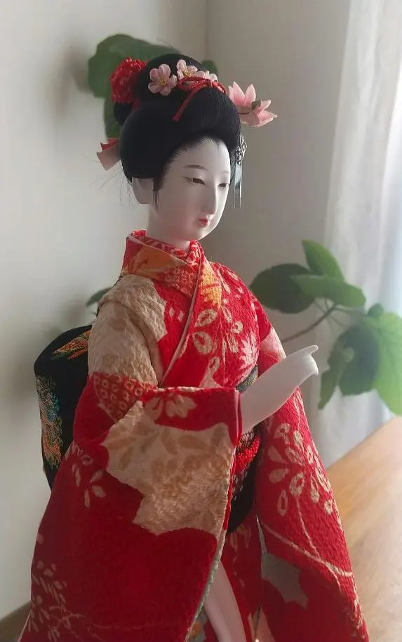 Thumbnail of Kyo Ningyo Tanaka Ya Vintage Japanese Doll Showa Retro Height approx. 35cm