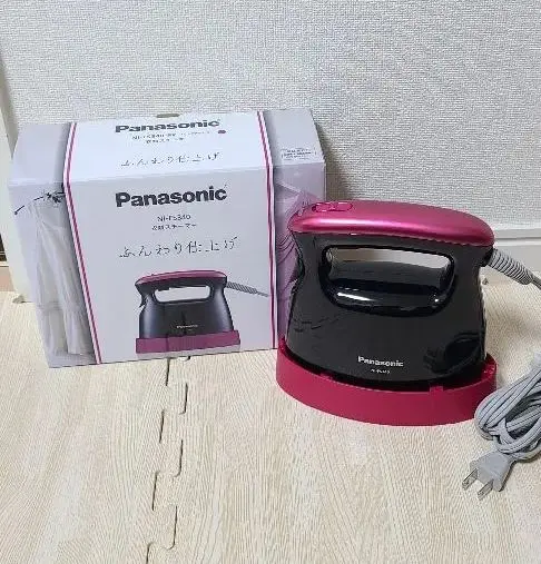 ★新品未使用★Panasonic NI-FS340 衣類スチーマー 黒/ピンク Amazon | パナソニック スチームアイロン ピンクブラック NI