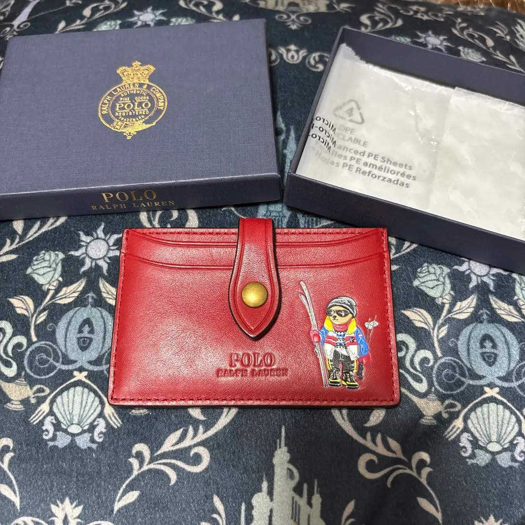 セール【Polo Ralph Lauren】刺繍 ポロベア カードケース Box入 Amazon | [ポロラルフローレン] POLO RALPH LAUREN カードケース
