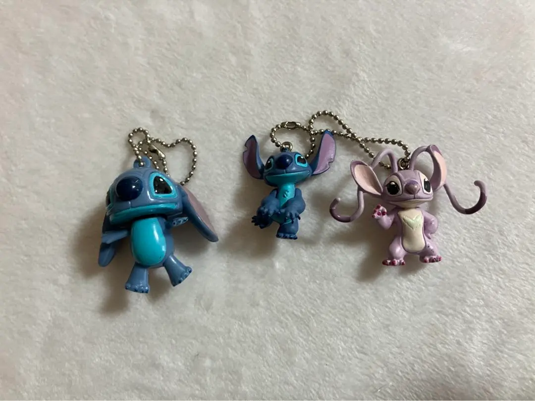 Thumbnail of Brand new, unused Stitch & Angel keychains