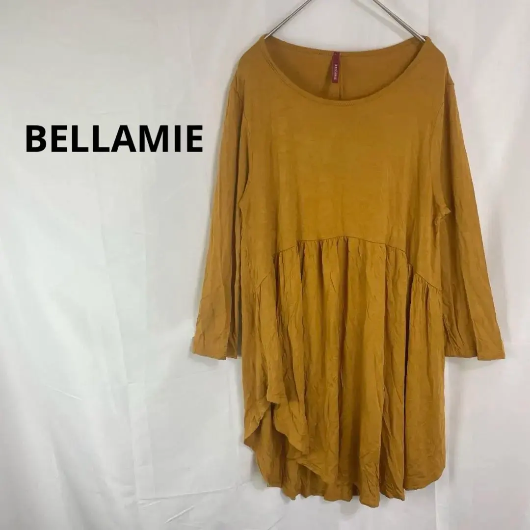 Thumbnail of BELLAMIE ◇ Tunic Dress, Mustard, Relaxed Fit, Casual, Autumn Wear
