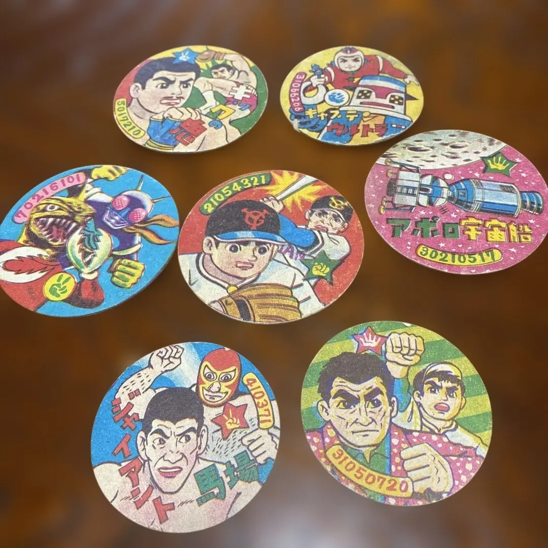 Thumbnail of Set of 8 Menko Cards - Characters