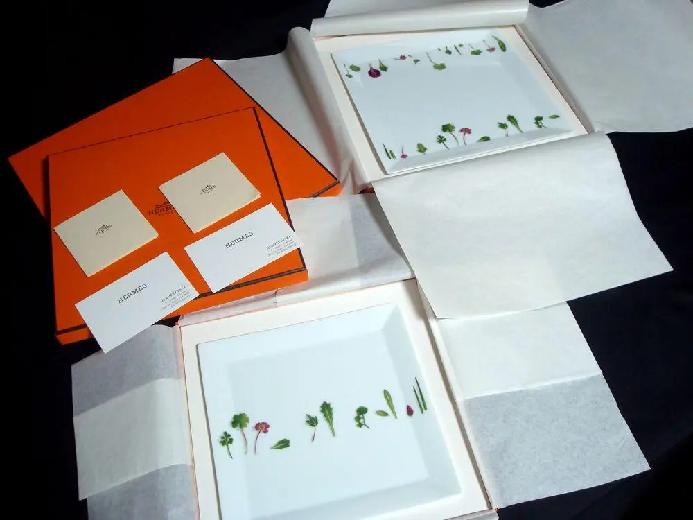 HERMES Mesclun エルメス メスクラン スクエア プレート 23cm HERMES Mesclun エルメス メスクラン スクエア プレート 23cm