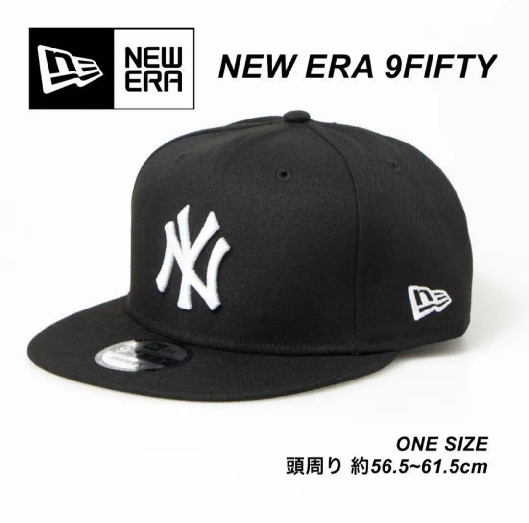Thumbnail of New Era Cap Hat One Size Flat Visor Yankees Black