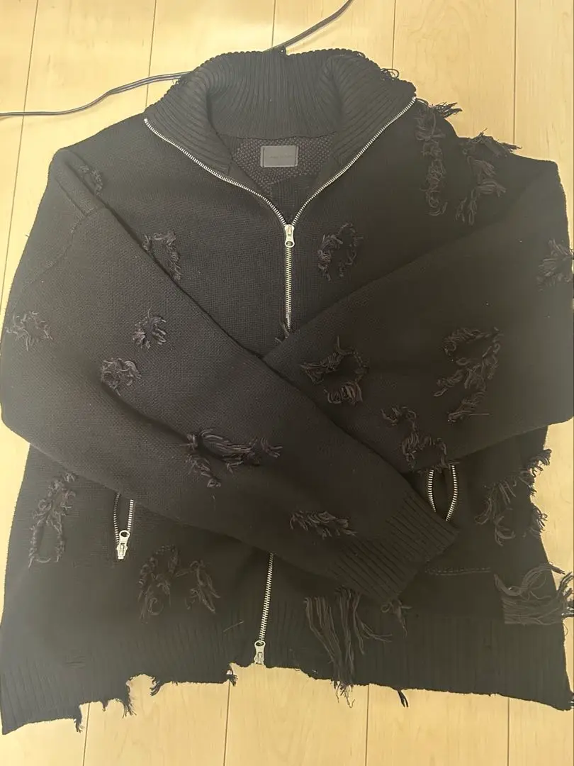 DANKE SCHON - ダンケシェーン ウールブレンド 長袖 ニットカーディガン F ブラック Danke Schon レディース DANKE SCHON - ダンケシェーン ウールブレンド 長袖 ニット