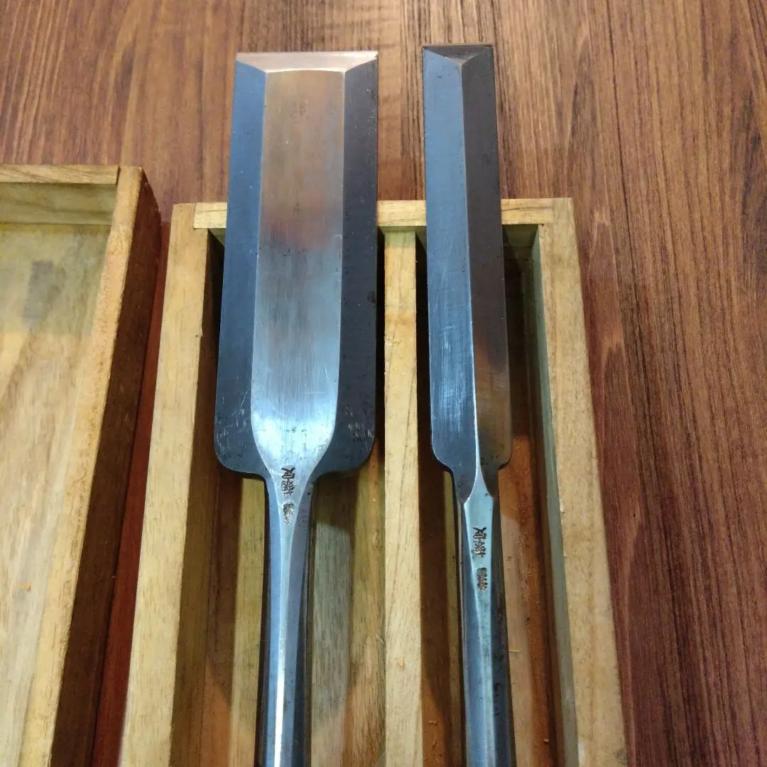未使用　磨き埋木　突き鑿24 未使用磨き埋木突き鑿24