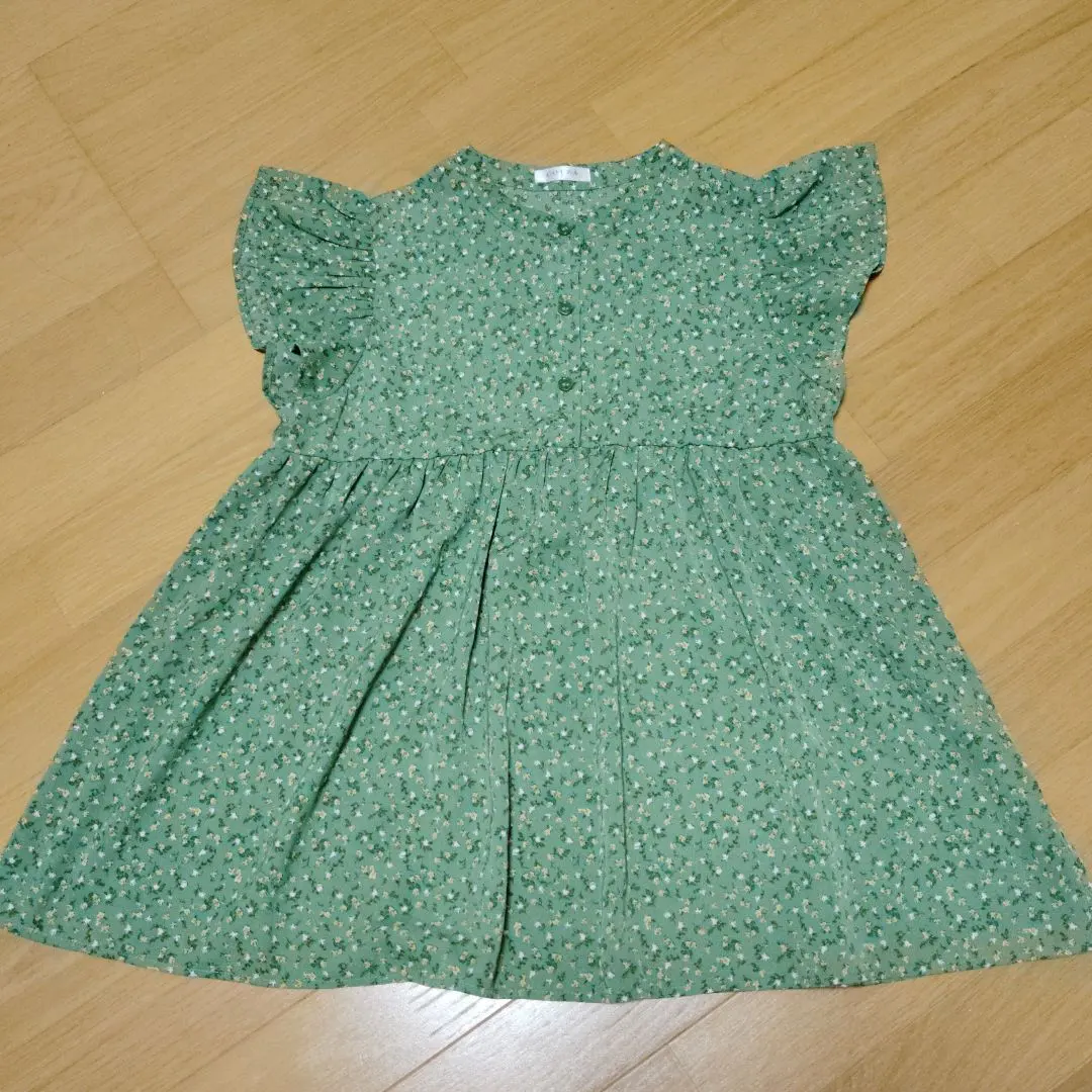 Thumbnail of [Size S] Floral Shirt Green Casual Cute