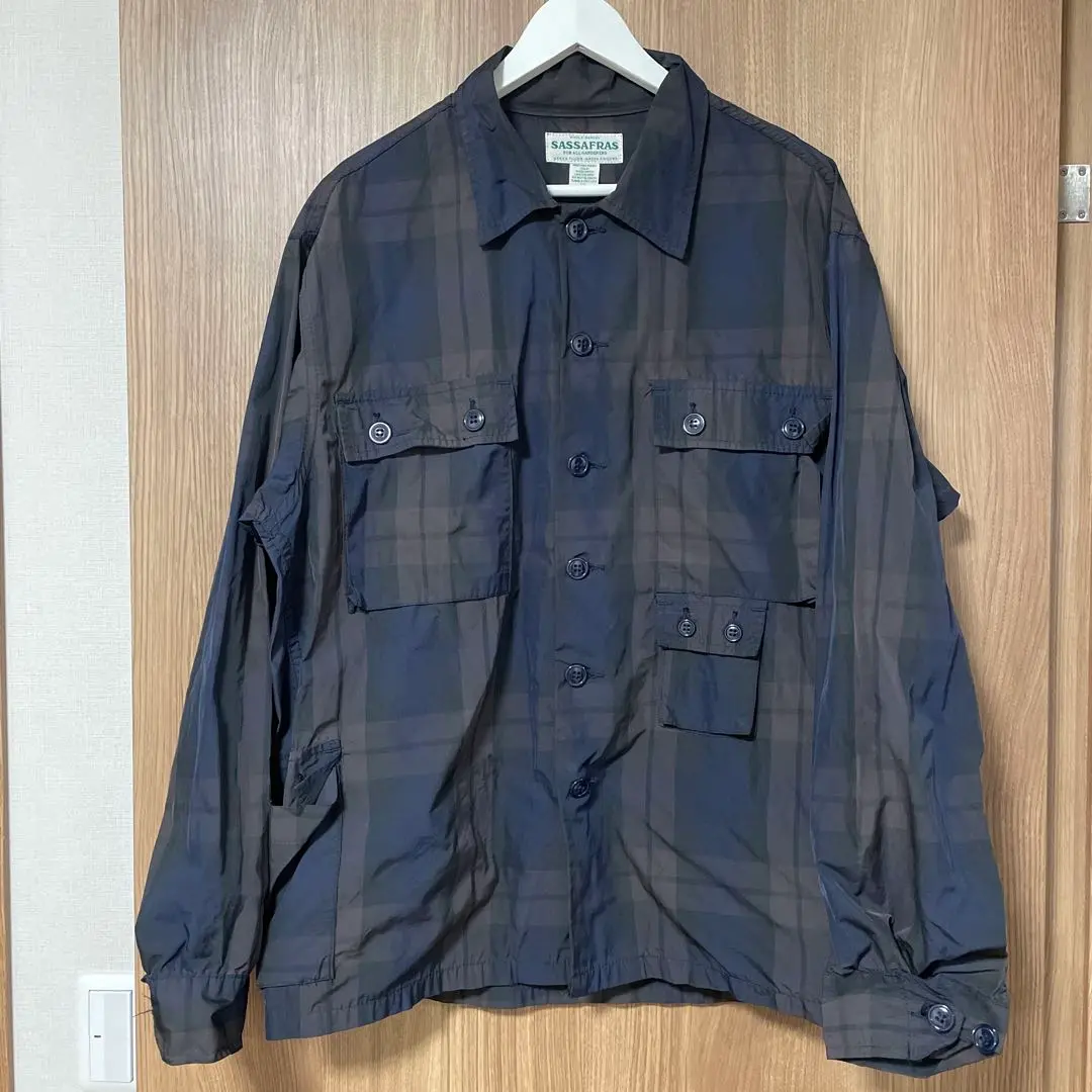 SASSAFRAS G.D.U. Jacket チェック柄 SASSAFRAS G.D.U Jacket Tiger Twill | kado〔カド オノミチ〕